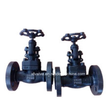 Forged Carbon Steel A105 Flange Connection End Globe Valve